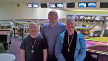 Paul giving medals to Cyril and Billy