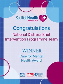 Scottish Health Awards Certificate   Winner