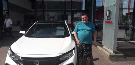 Ian with his car