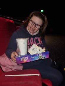 Gemma at the cinema