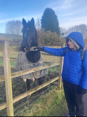 Reece with horse 2