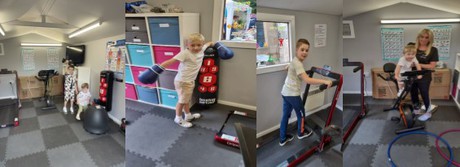 Gym buddies collage